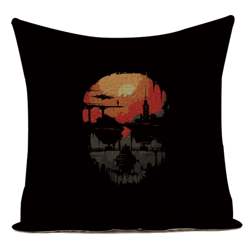 Sugar Skulls Cushion Covers-Decorate Sofa Throw Pillow Case