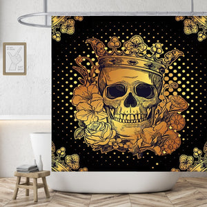 Gothic Love Shower Curtain-Waterproof Polyester Fabric Curtains