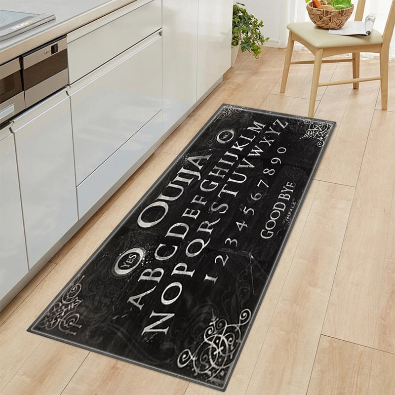 118.11 X 23.62 Anti-slip Kitchen Mat - Absorbent Bath & Laundry Floor Mat -  Washable Household Runner Rug For Hallway, Halloween Room Decor Goth,  Gothic Halloween Day Of The Dead - Temu