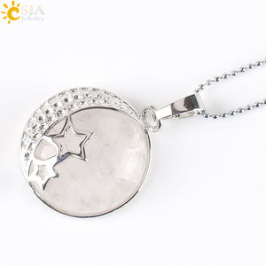 Chakra-Semi Precious Natural Stone Pendant-Crystal Necklace