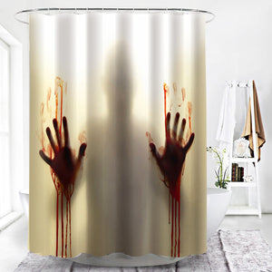 Gothic Love Shower Curtain-Waterproof Polyester Fabric Curtains