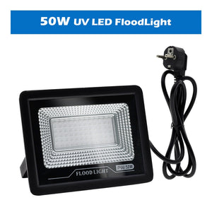 UV Flood Light Lamp 50W 100W UV Curing Party Stage Blacklight for Parties Curing Glue 395nm Halloween Fluorescent Stage lights
