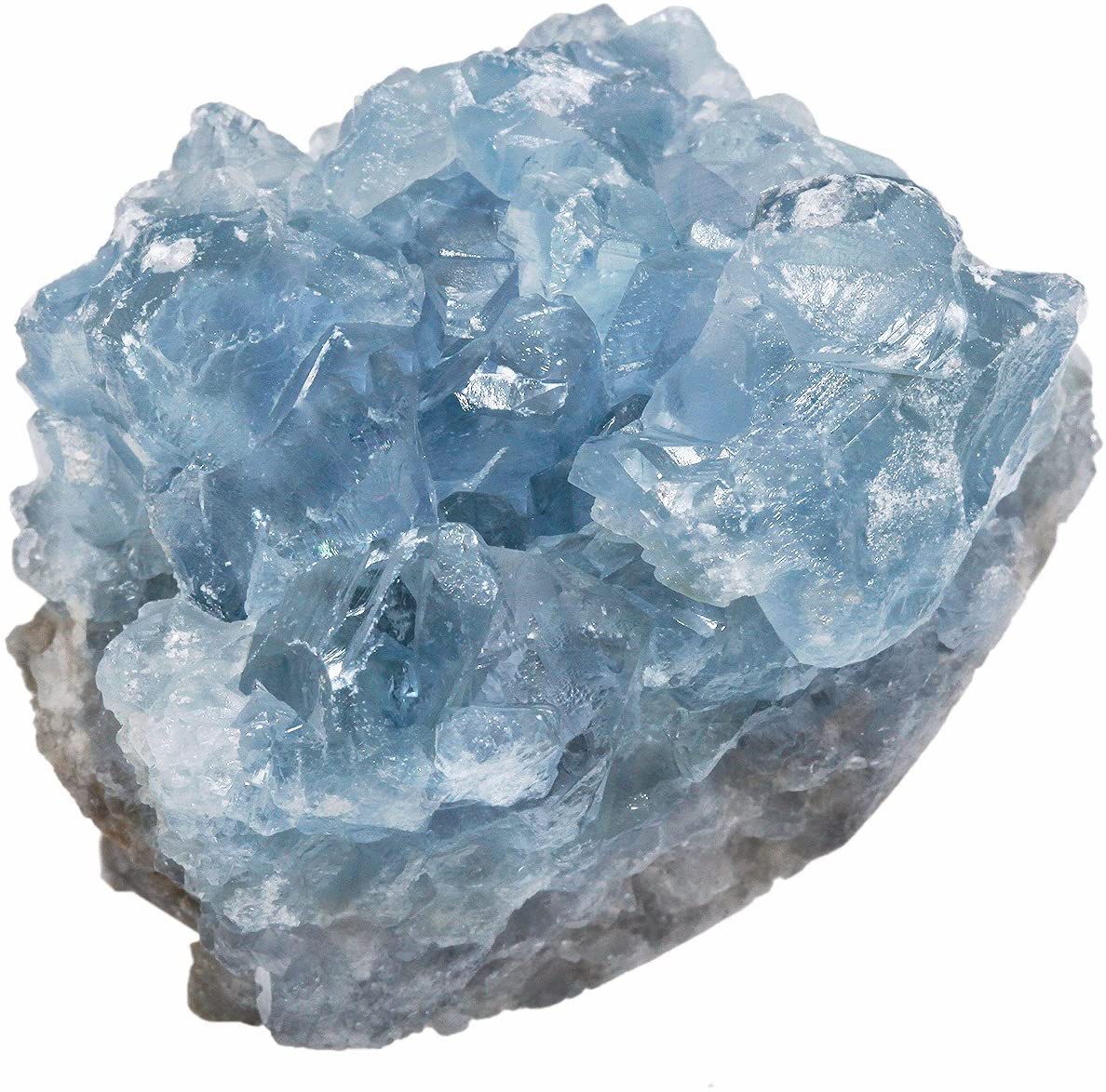 Natural Madagascar Geode-Crystal Celestite-Raw Stone-Druzy Cluster