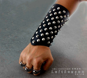 Metal Studded Bracelet Wristband-Gothic-Punk-Rock-Emo