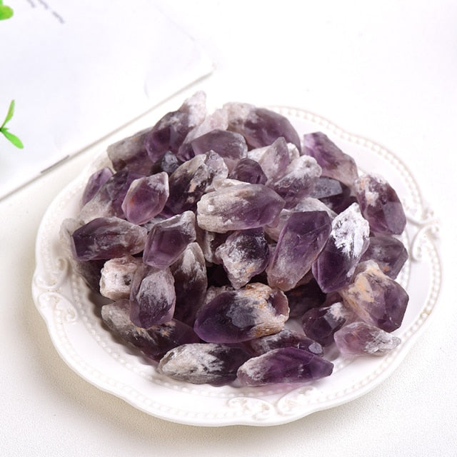 Choice 1 pc or 1 pack 50g to100g Natural Stones-Amethyst Crystals