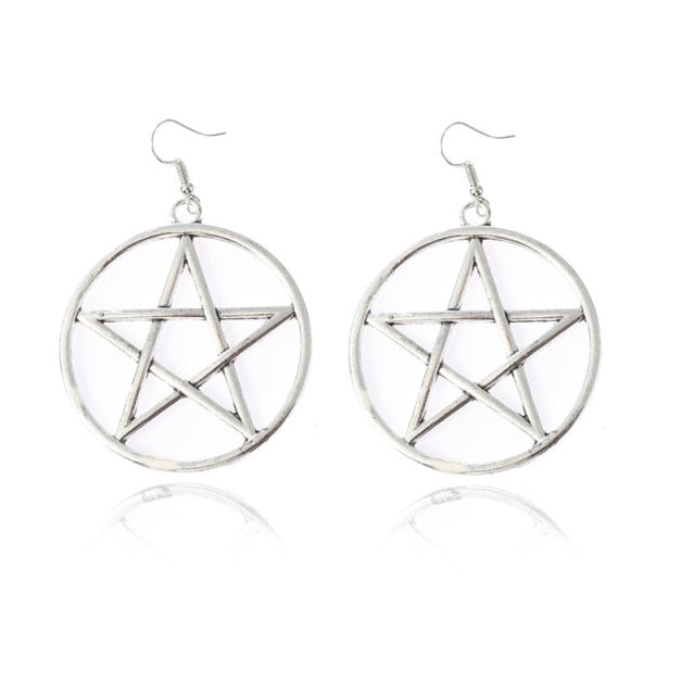 Goth Star Earrings