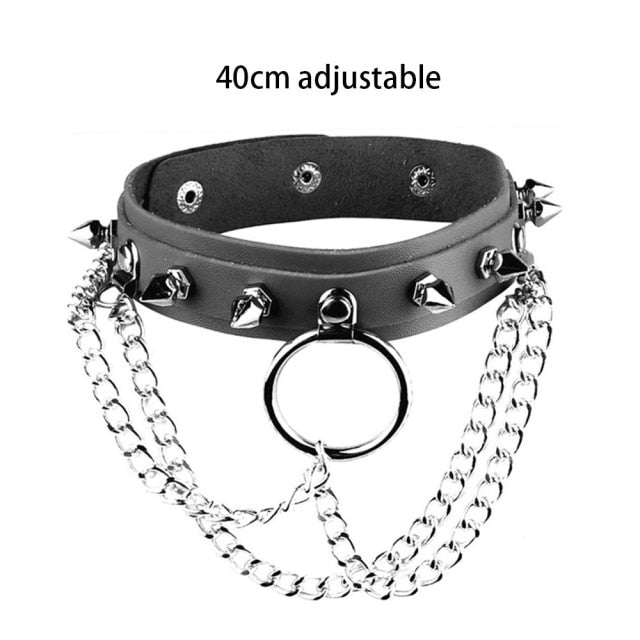 Multicolored Goth Punk Chokers