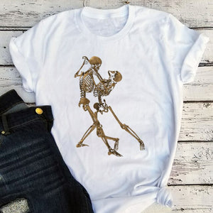 Dead Tango Shirt-Dancing Skeletons Shirt-Two Skeletons Dancing Shirt