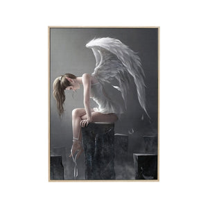 Angel Girl Poster Art Canvas Painting