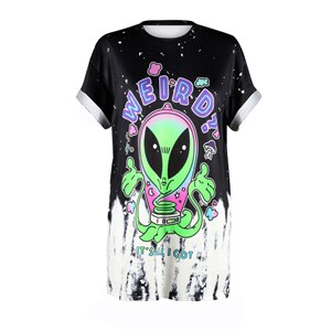 Anti-Social-Alien-Skull 3D Print T Shirt